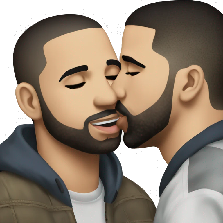 drake kissing drake emoji