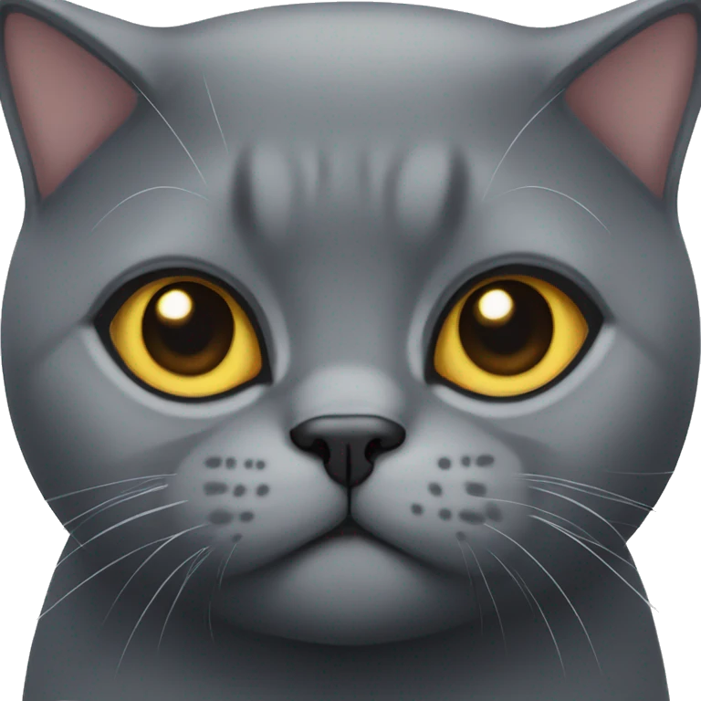 black british shorthair cat emoji