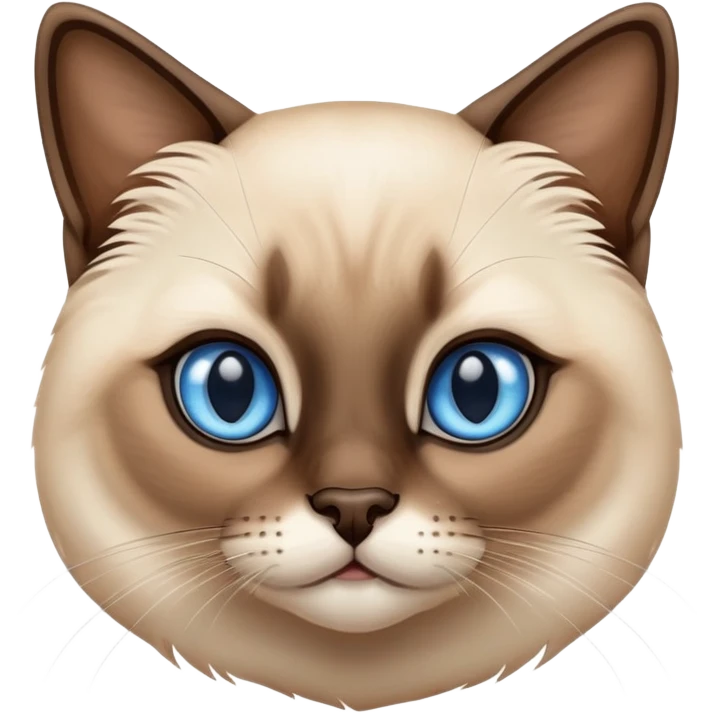 Cute Siamese cat emoji
