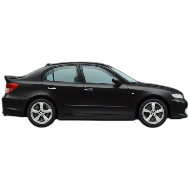 black car in profile emoji