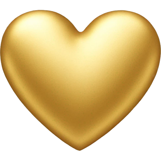 Gold heart emoji