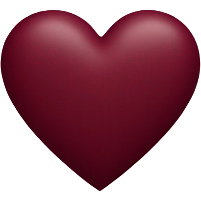 burgundy heart emoji