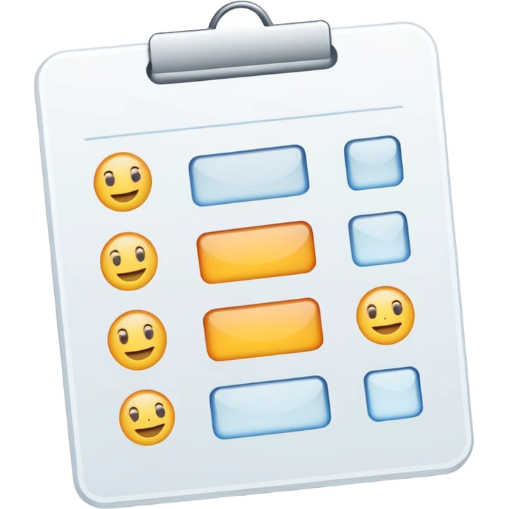 test completion sheet emoji