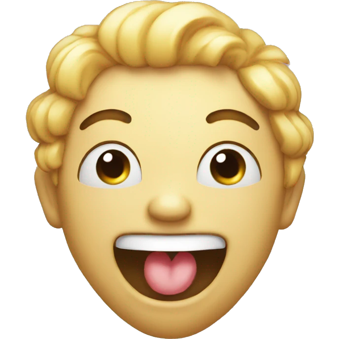 Wheezing laughing emoji with eyes squinted and mouth open emoji