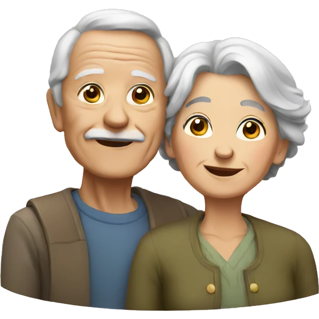 Very old couple emoji