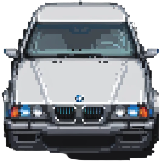 BMW car with kidney grille emoji