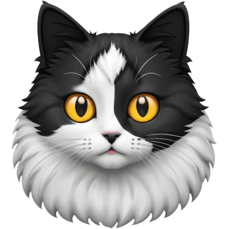 cat blask and wight emoji