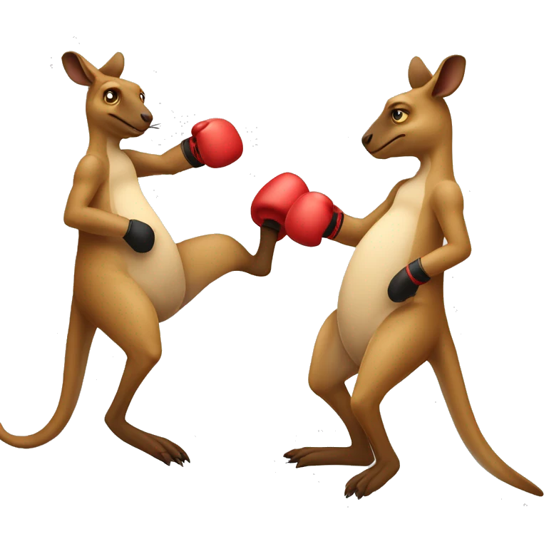 Kangaroo boxing ￼ emoji