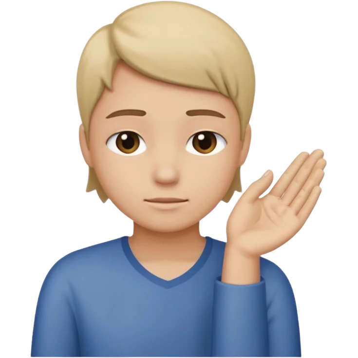 Emoji of a guy wiping off his shoulder with his hand emoji
