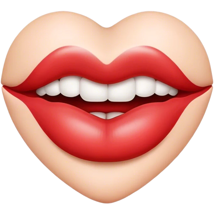 lips with heart emoji