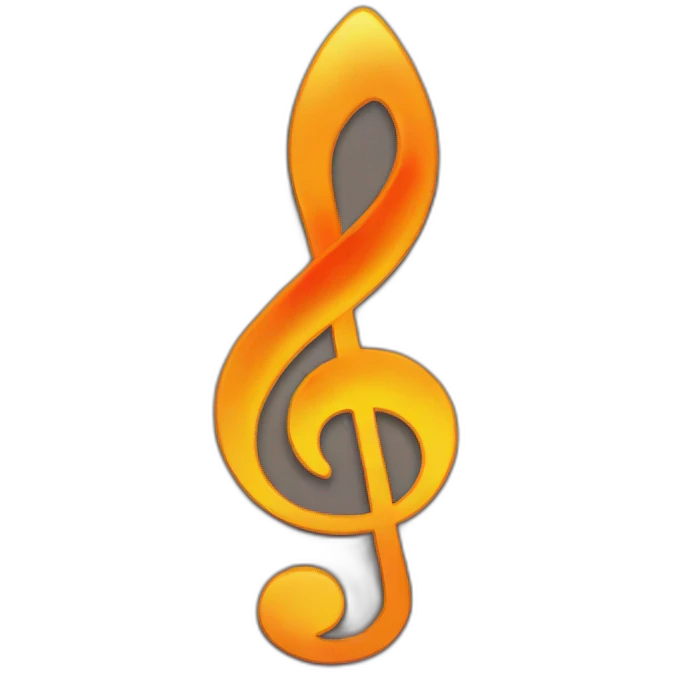 fire, fire behind treble/clef emoji emoji