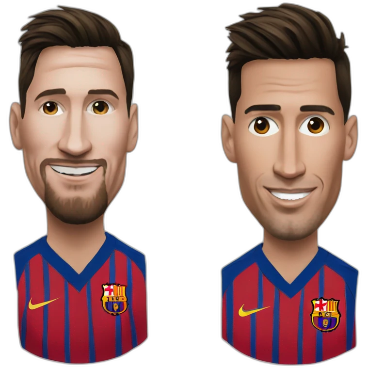 Messi sur Ronaldo emoji