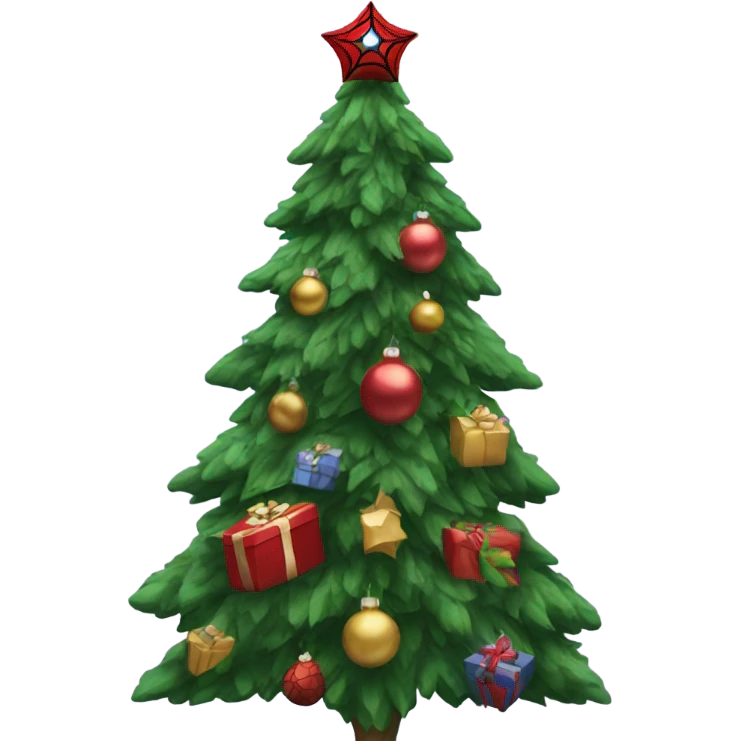 Spiderman Christmas Tree emoji