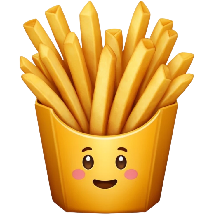 fries without face emoji