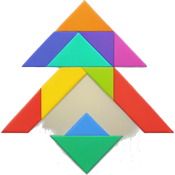 tangram with 7 pieces emoji