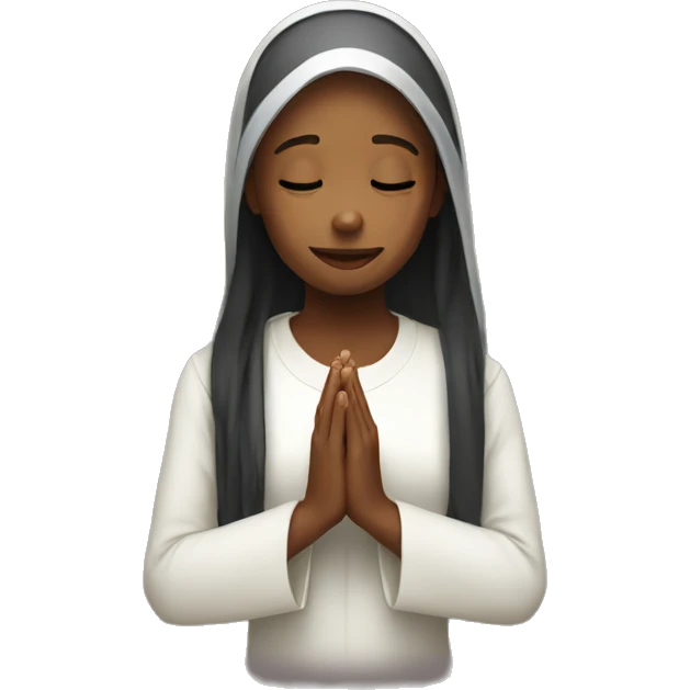 Girls pray emoji