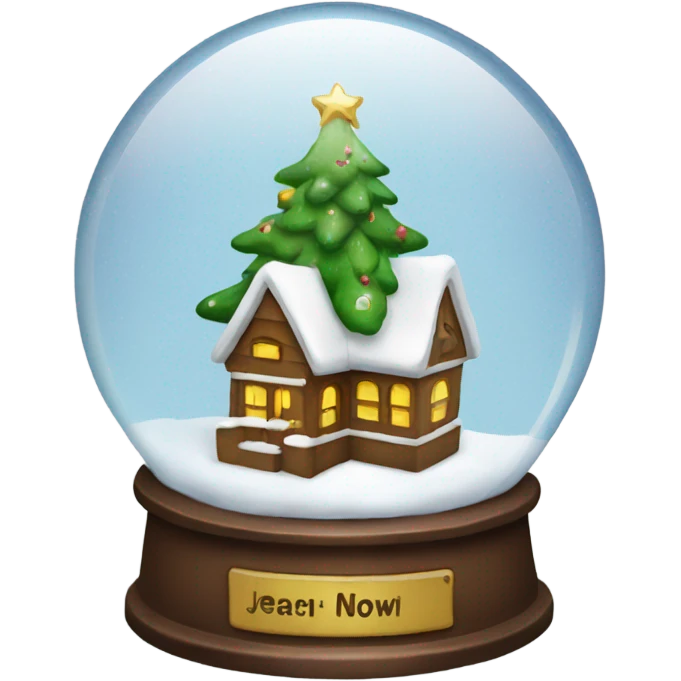 Christmas snowglobe emoji