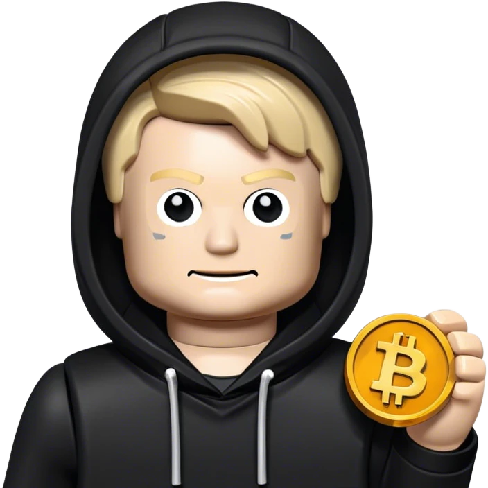 hackeur lego homme bitcoin emoji
