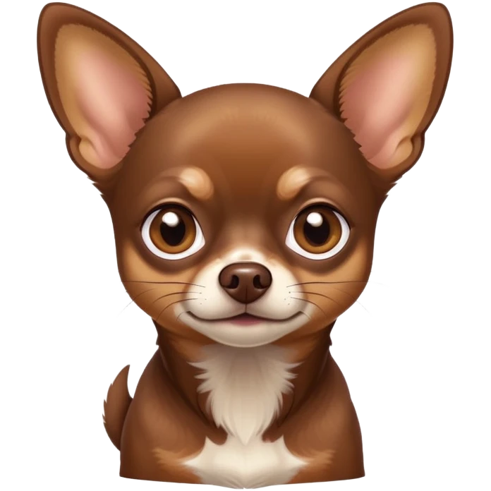 Chocolate Tan chihuahua  emoji