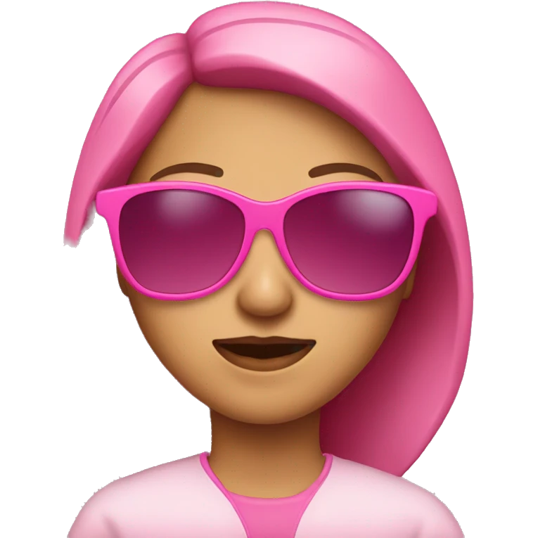 Pink sunglasses emoji