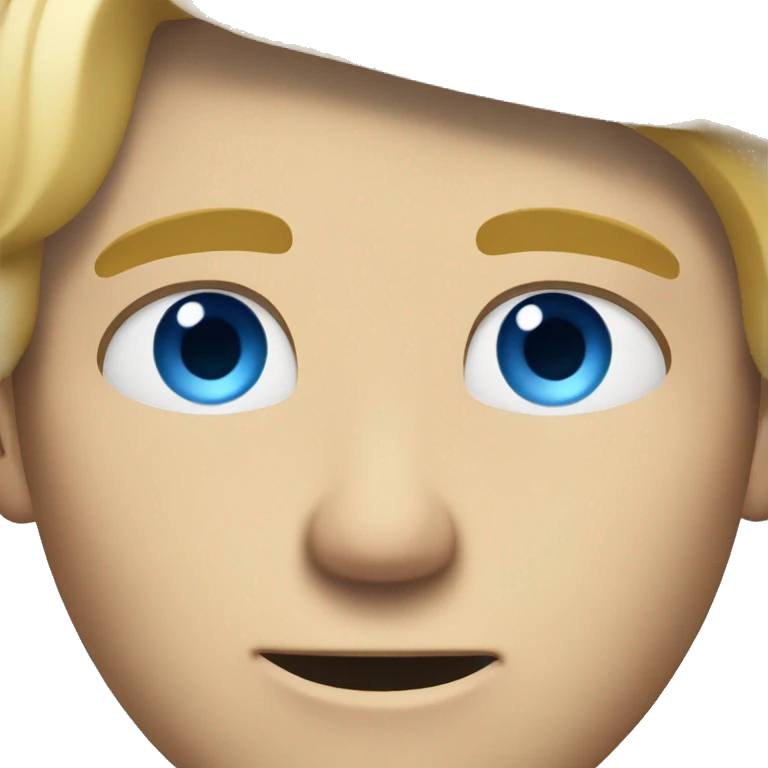 blond guy with 5oclock shadow and blue eyes bored emoji