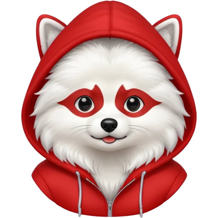 Spitz in a red hoodie emoji