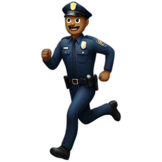 Police-running emoji