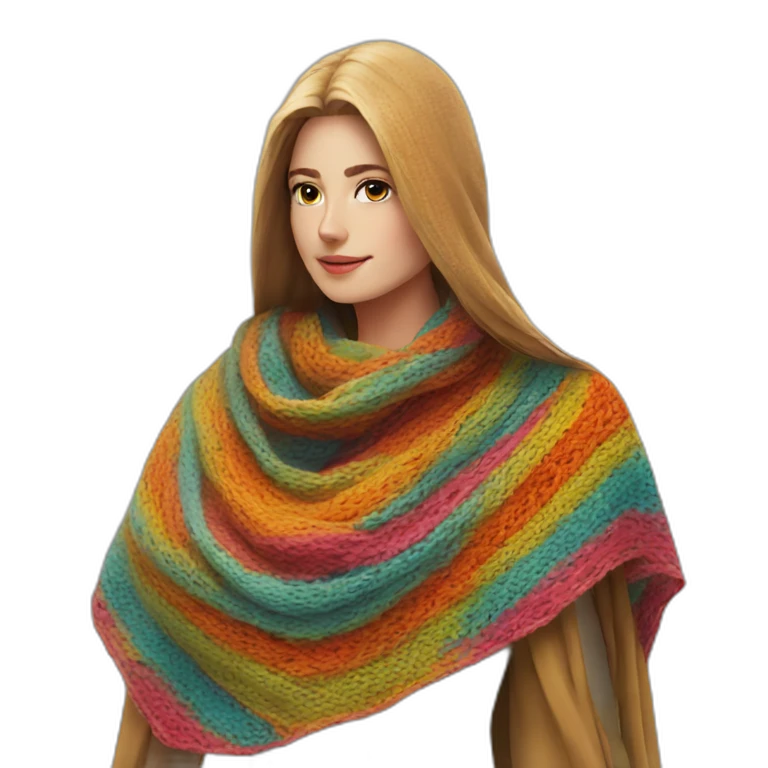 colourful shawl emoji