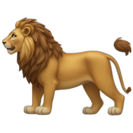 caca sur lion emoji
