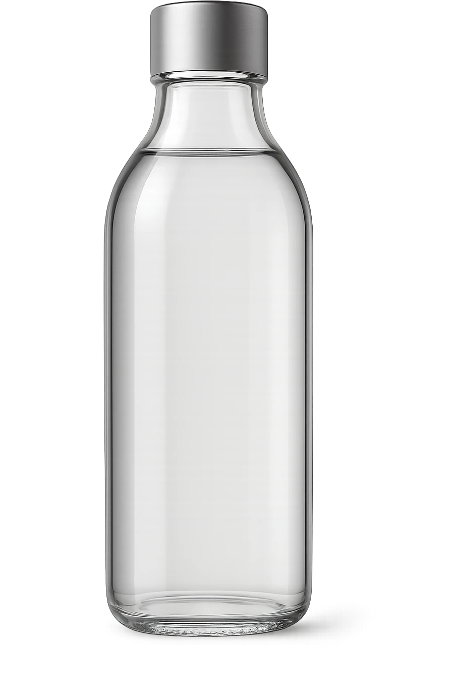 aesthetic glass water bottle, no background emoji