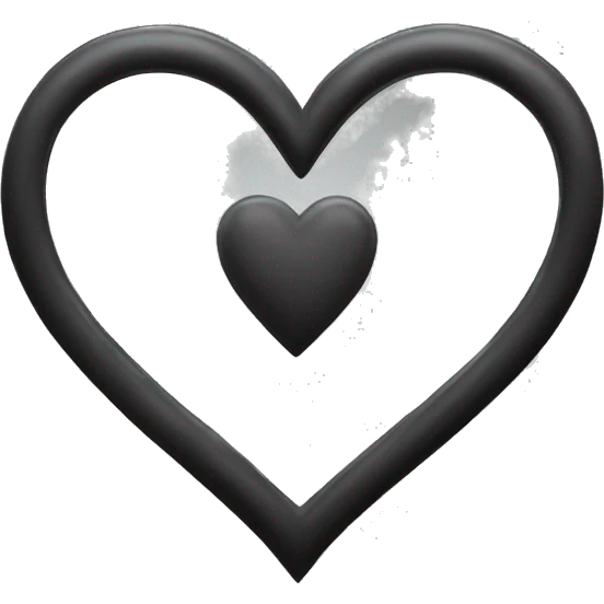 Heart-coloured-light-black emoji