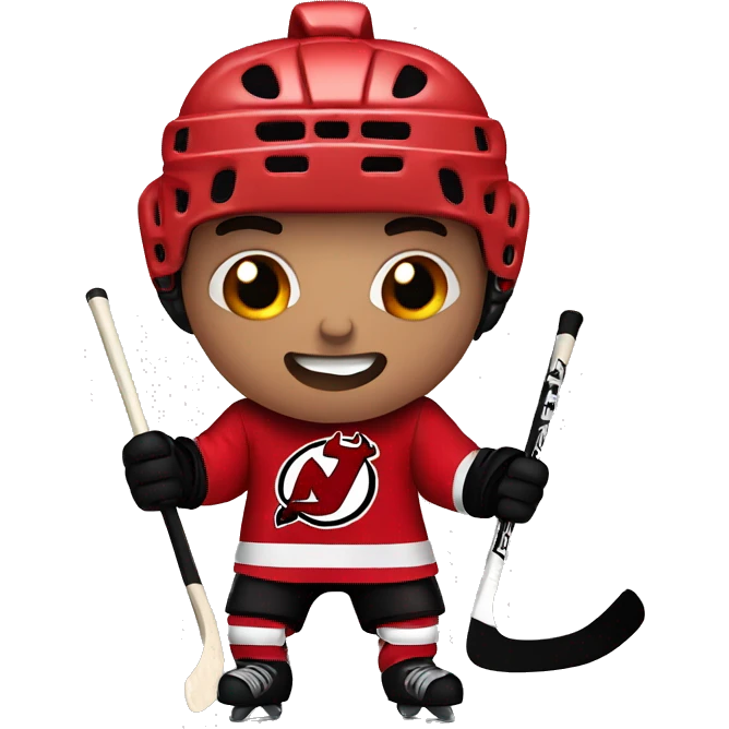devils hockey player emoting emoji