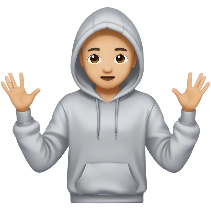 Dancing in a hoodie emoji