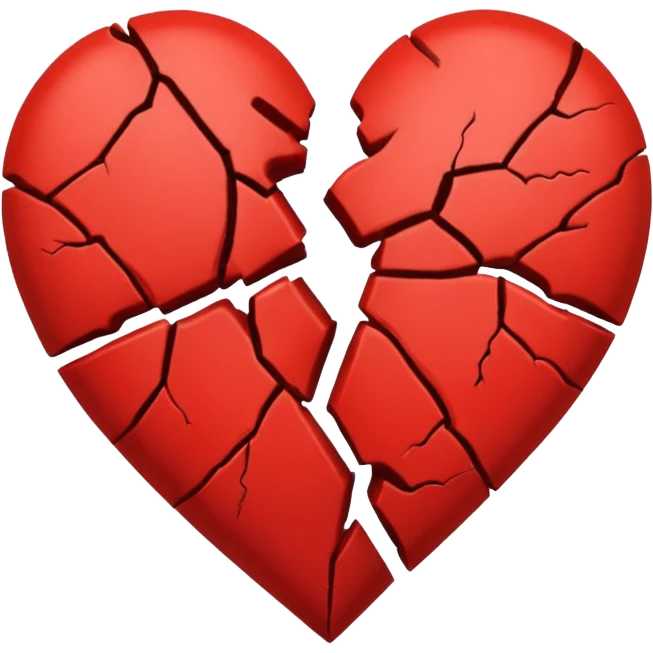 Broken and tied heart emoji