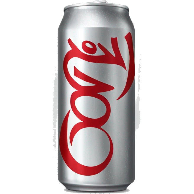 Gray Diet Coke can  emoji