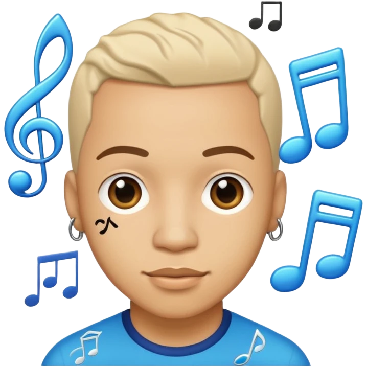 icejjfish with musical notes emoji