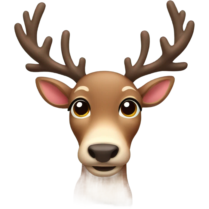 Cute reindeer emoji