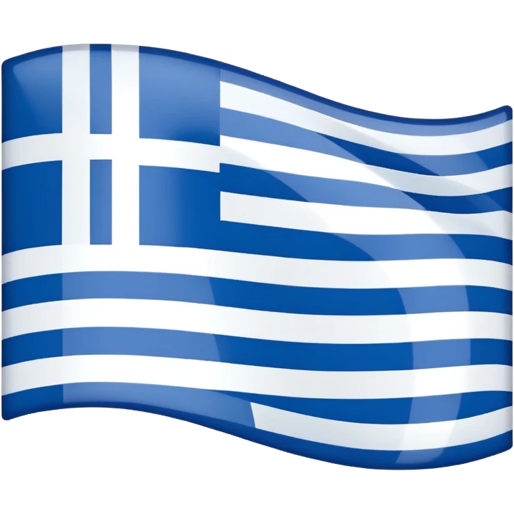Greece flag without blue only the white stripes emoji