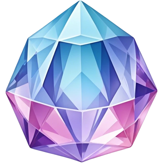Pastel-blue-purple-pink crystal-gem emoji