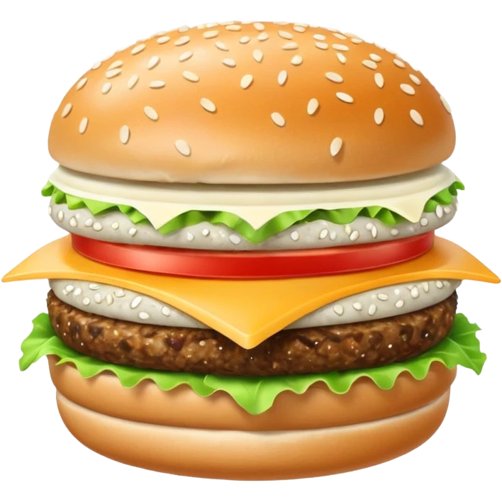 glitter white hamburguer emoji