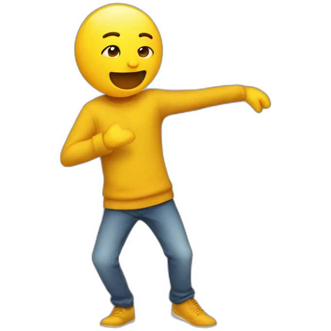 humain qui dab emoji
