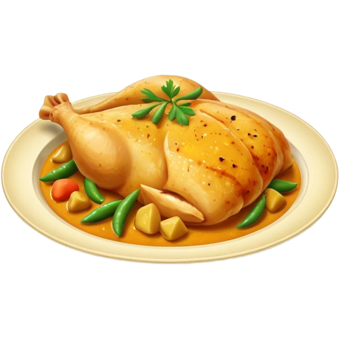 full chicken breast peace curry emoji
