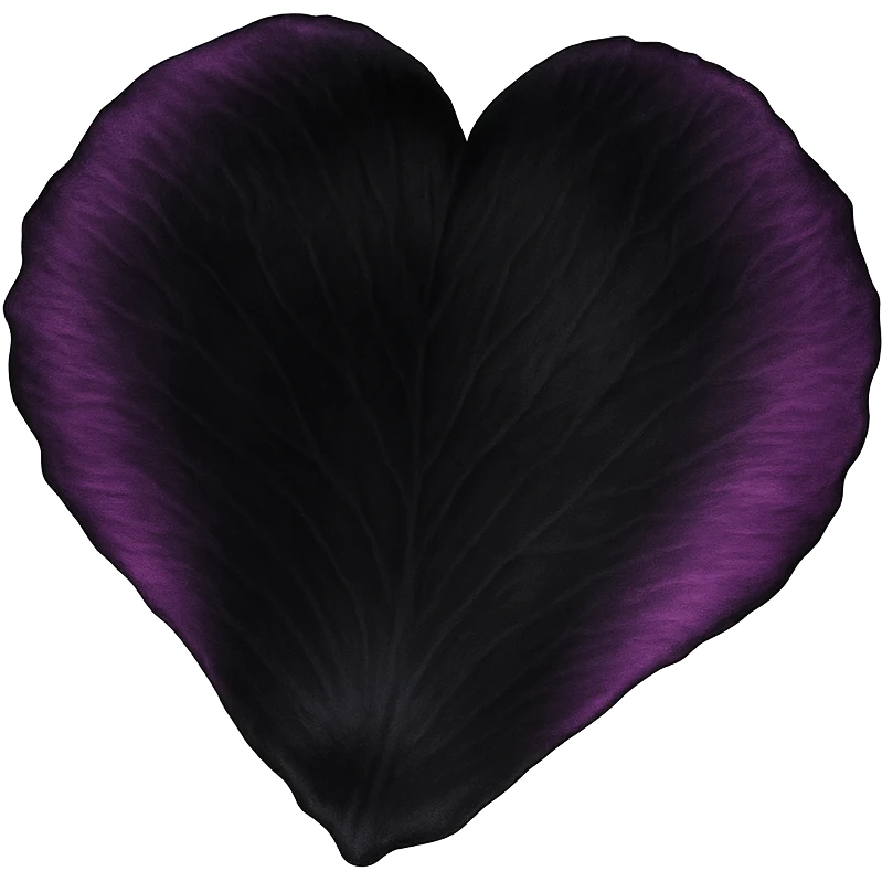 emo style black and purple single rose petal emoji