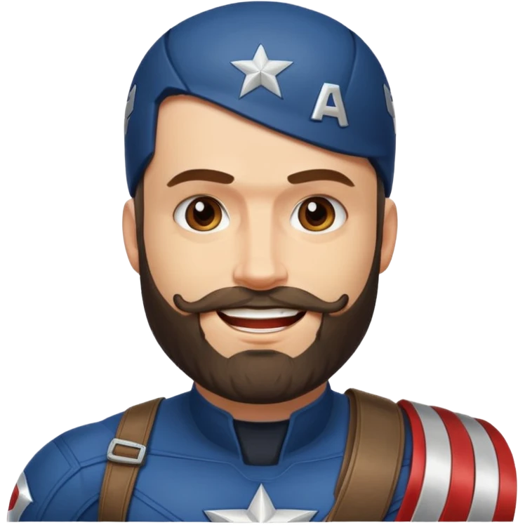 captain america criss evans bearded  emoji