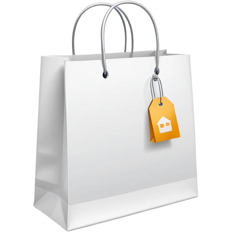 white shopping bags with sale tag




 emoji