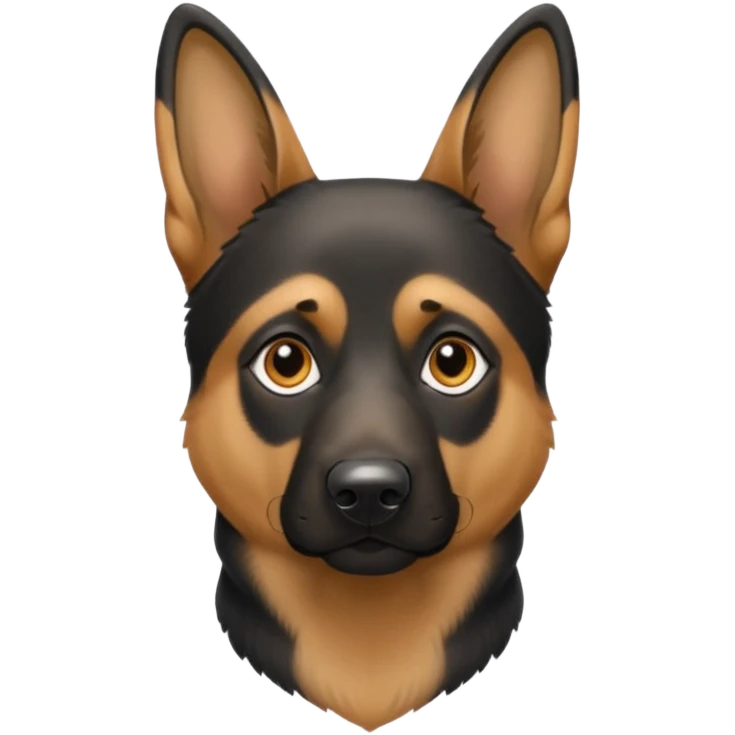 A german Shepherd dog emoji