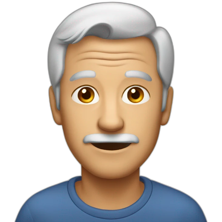 60 year old man emoji