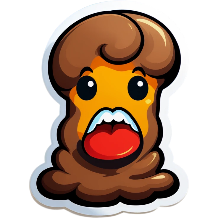 Insane poop emoji