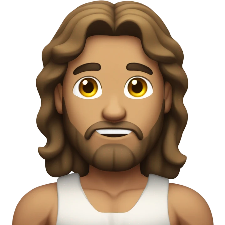 Jesus with huge muscles in Iraq emoji