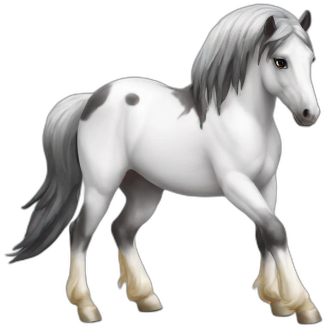 American paint horse Pegasus emoji